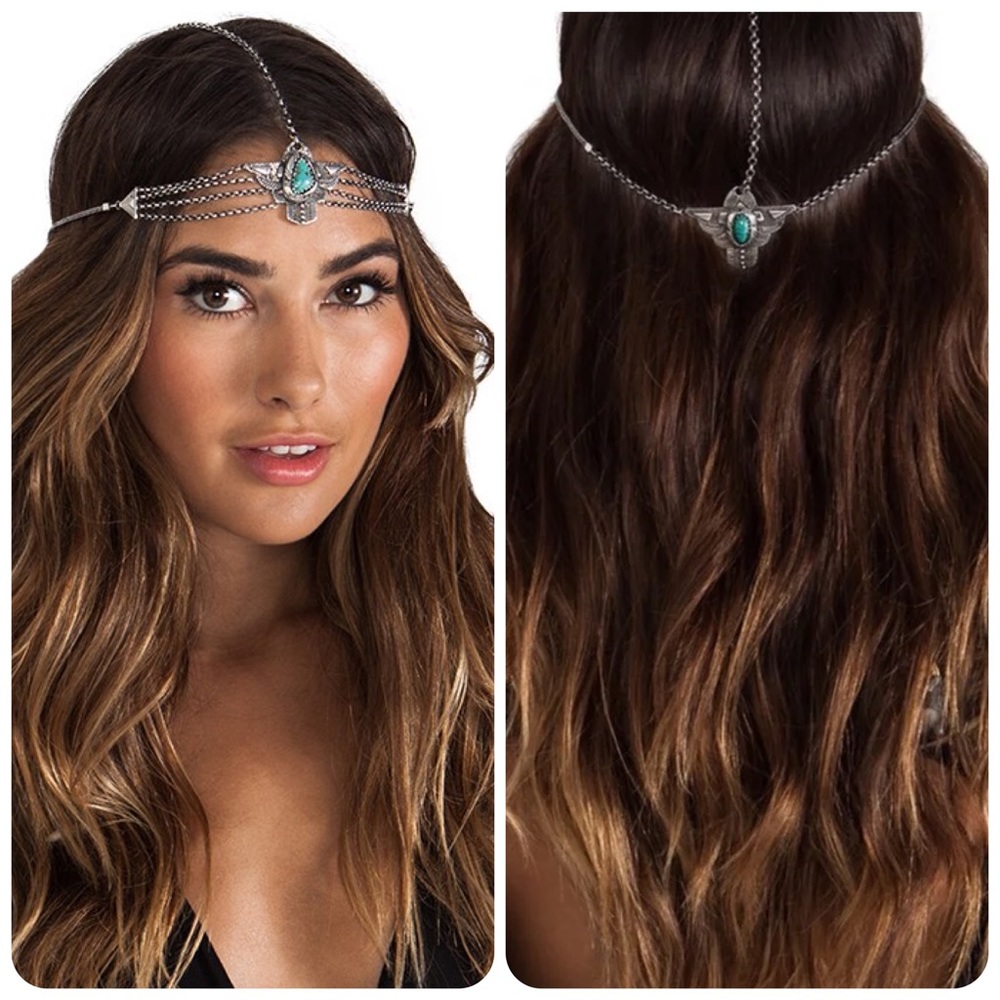 EUC Spell & The Gypsy Silver Dark Side Of The Moon Headpiece Crown